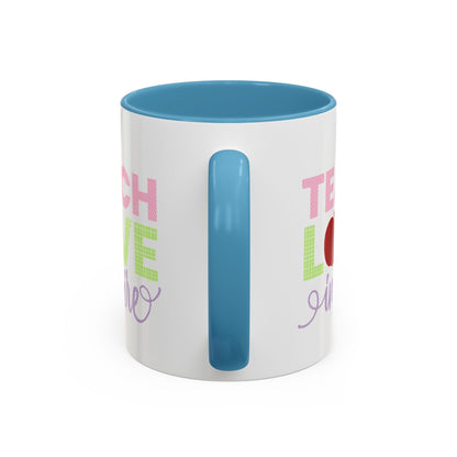 Teach Love Inspire Accent Coffee Mug