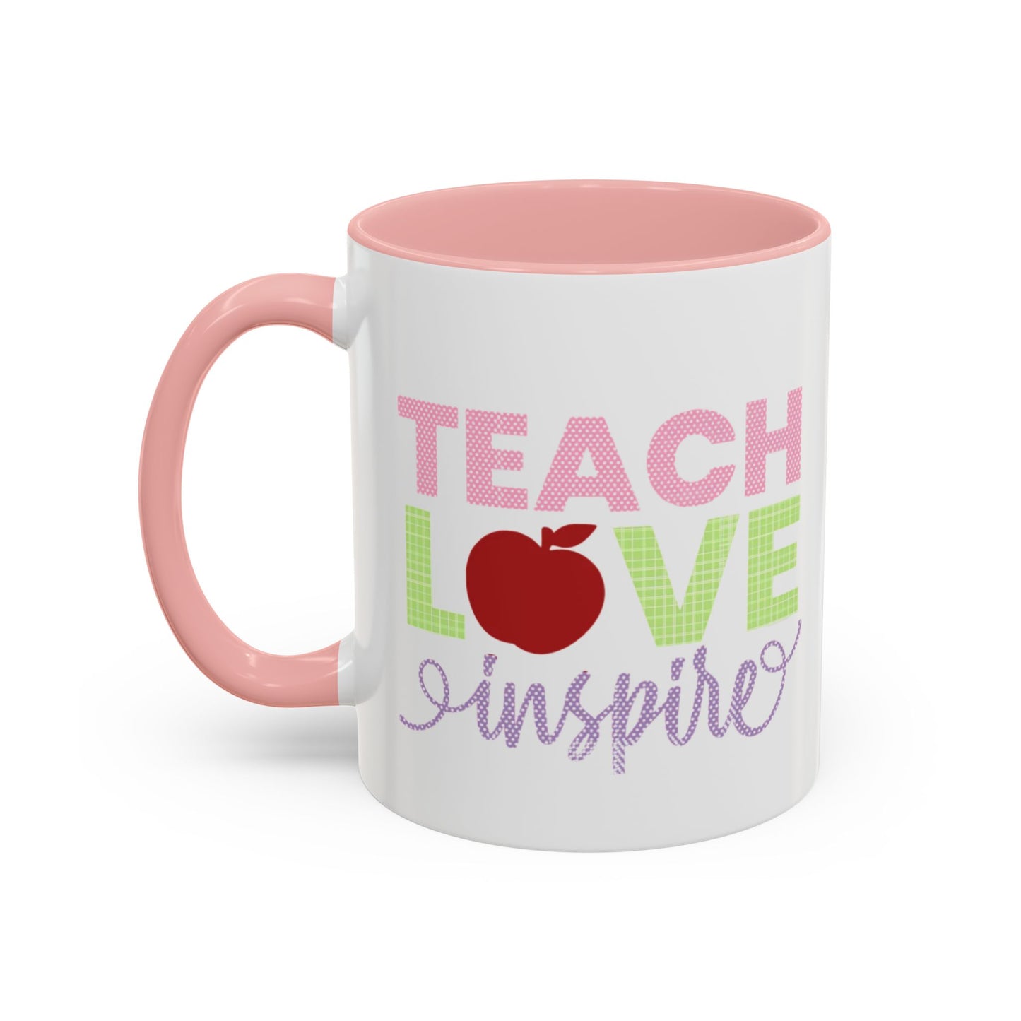 Teach Love Inspire Accent Coffee Mug