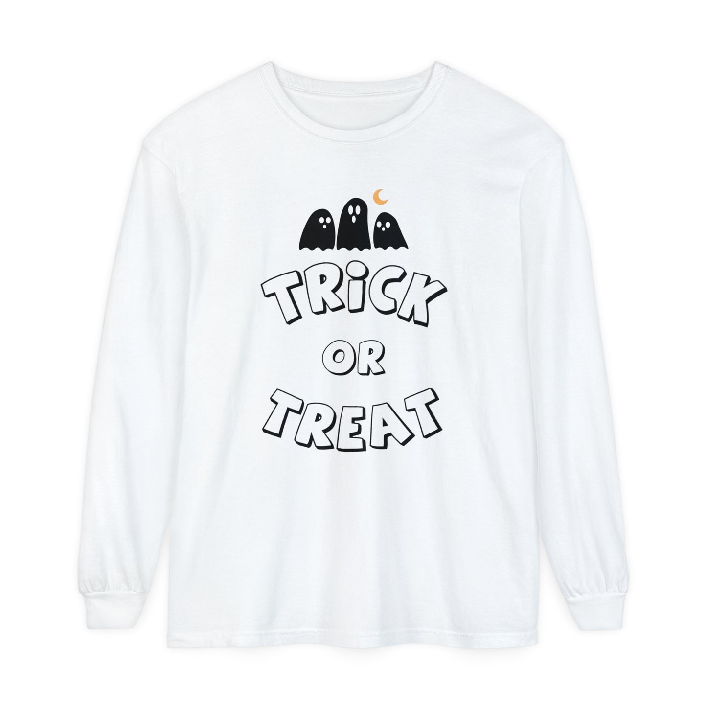 Adult Trick or Treat Long Sleeve Shirt Long Sleeve T-Shirt