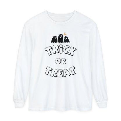 Adult Trick or Treat Long Sleeve Shirt Long Sleeve T-Shirt