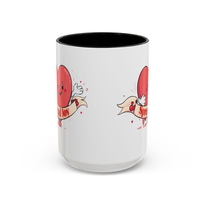 Spread Joy Valentine’s Accent Coffee Mug (11oz, 15oz)