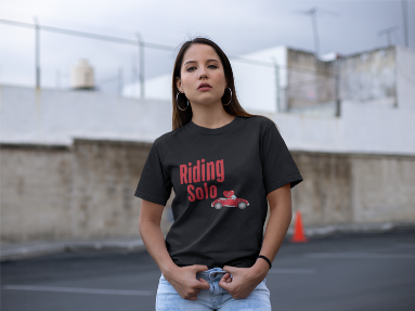 Riding Solo Valentine Unisex Tee