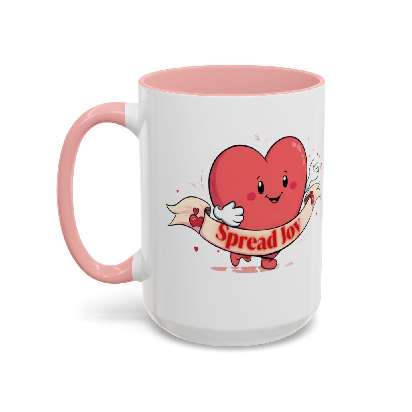 Spread Joy Valentine’s Accent Coffee Mug (11oz, 15oz)