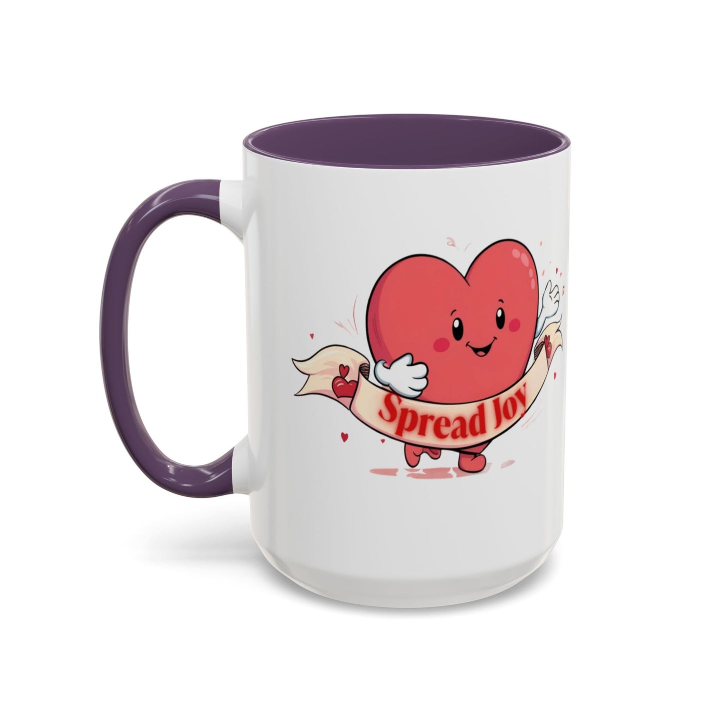 Spread Joy Valentine’s Accent Coffee Mug (11oz, 15oz)