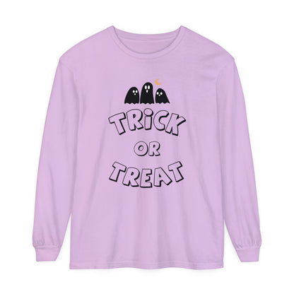 Adult Trick or Treat Long Sleeve Shirt Long Sleeve T-Shirt