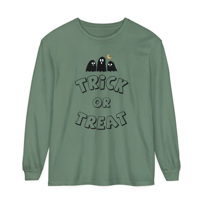 Adult Trick or Treat Long Sleeve Shirt Long Sleeve T-Shirt