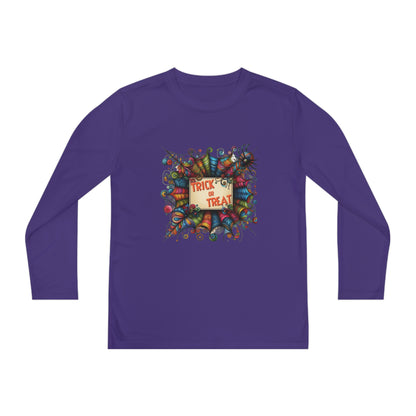 Youth Trick or Treat Spiderweb Long Sleeve Shirt