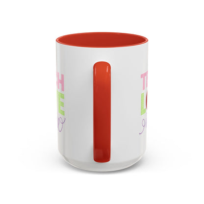 Teach Love Inspire Accent Coffee Mug