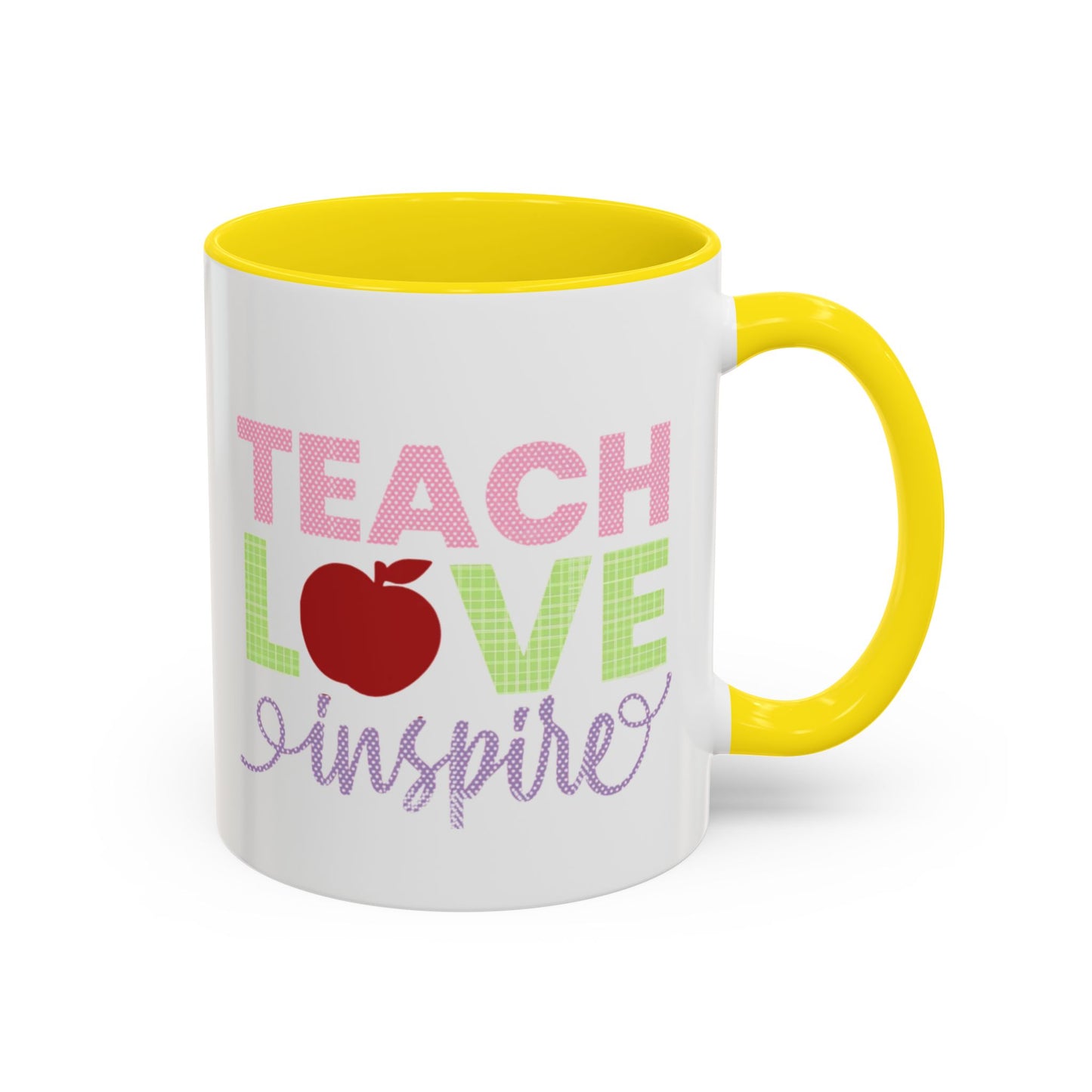 Teach Love Inspire Accent Coffee Mug