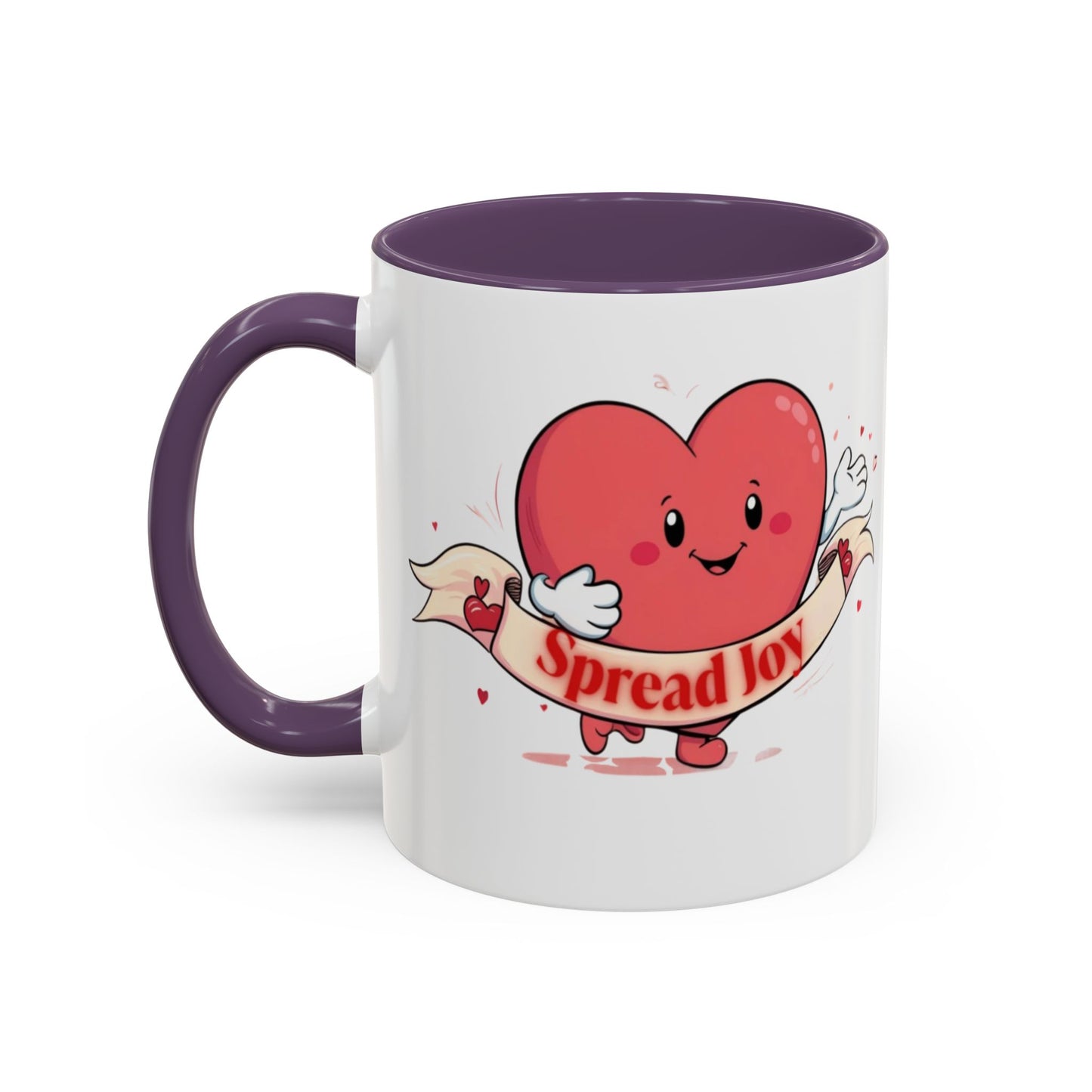 Spread Joy Valentine’s Accent Coffee Mug (11oz, 15oz)