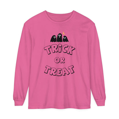 Adult Trick or Treat Long Sleeve Shirt Long Sleeve T-Shirt