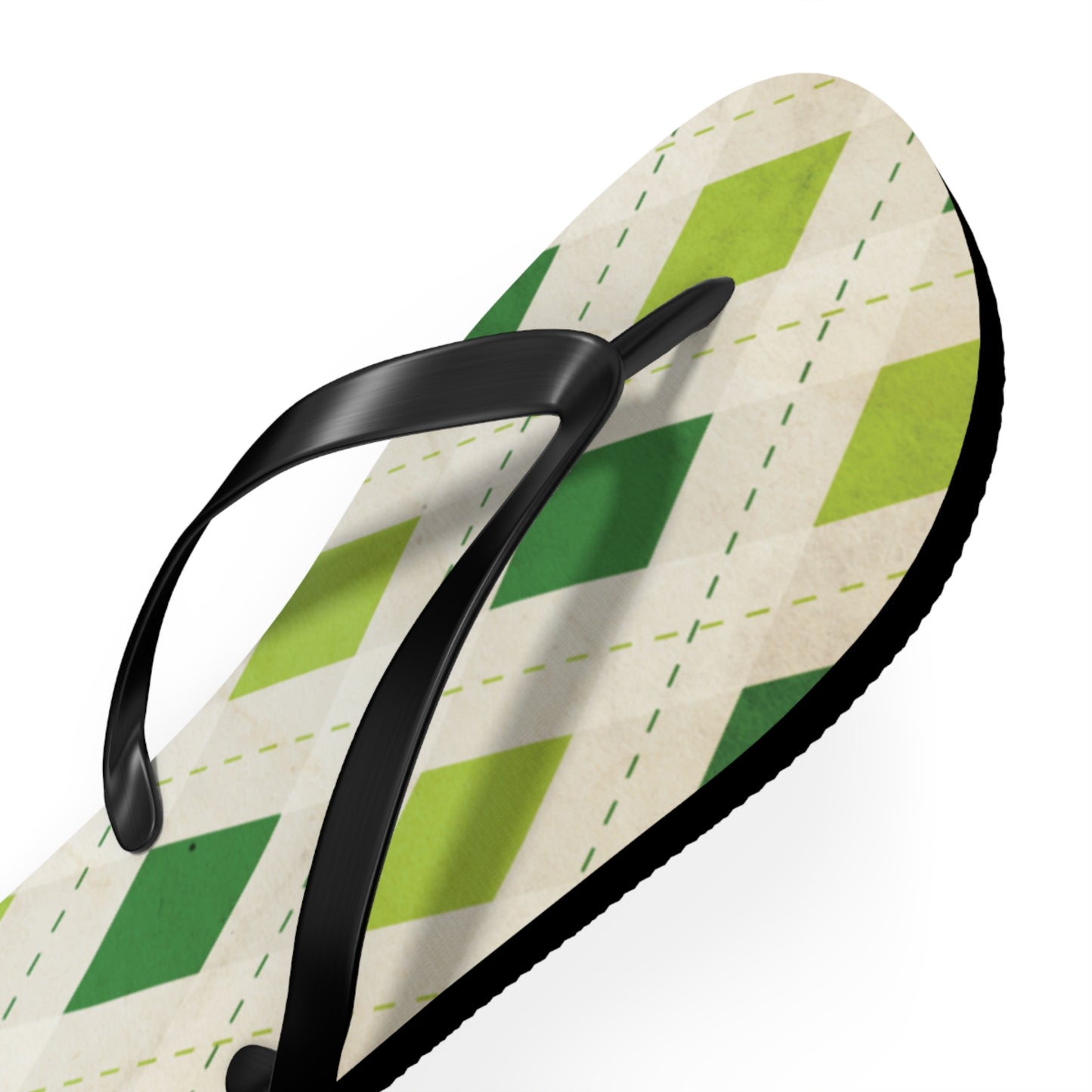 Flip Flops Green Diamonds