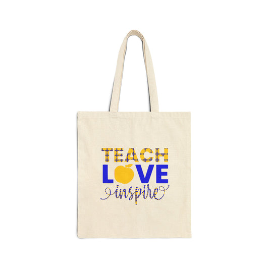 Teach Love Inspire Teacher Tote Bag