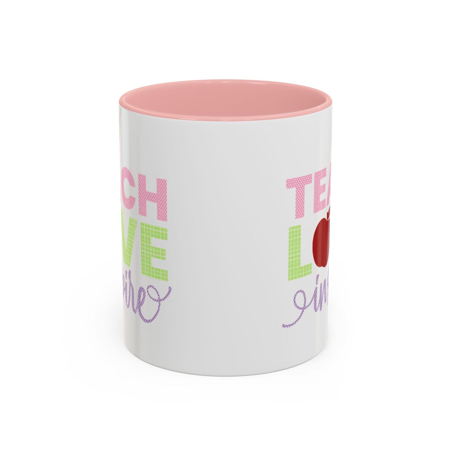 Teach Love Inspire Accent Coffee Mug