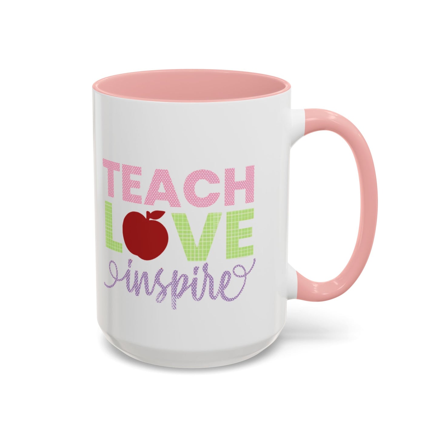 Teach Love Inspire Accent Coffee Mug