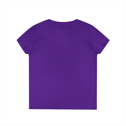 Single Hearts Valentine Ladies V-Neck Tee