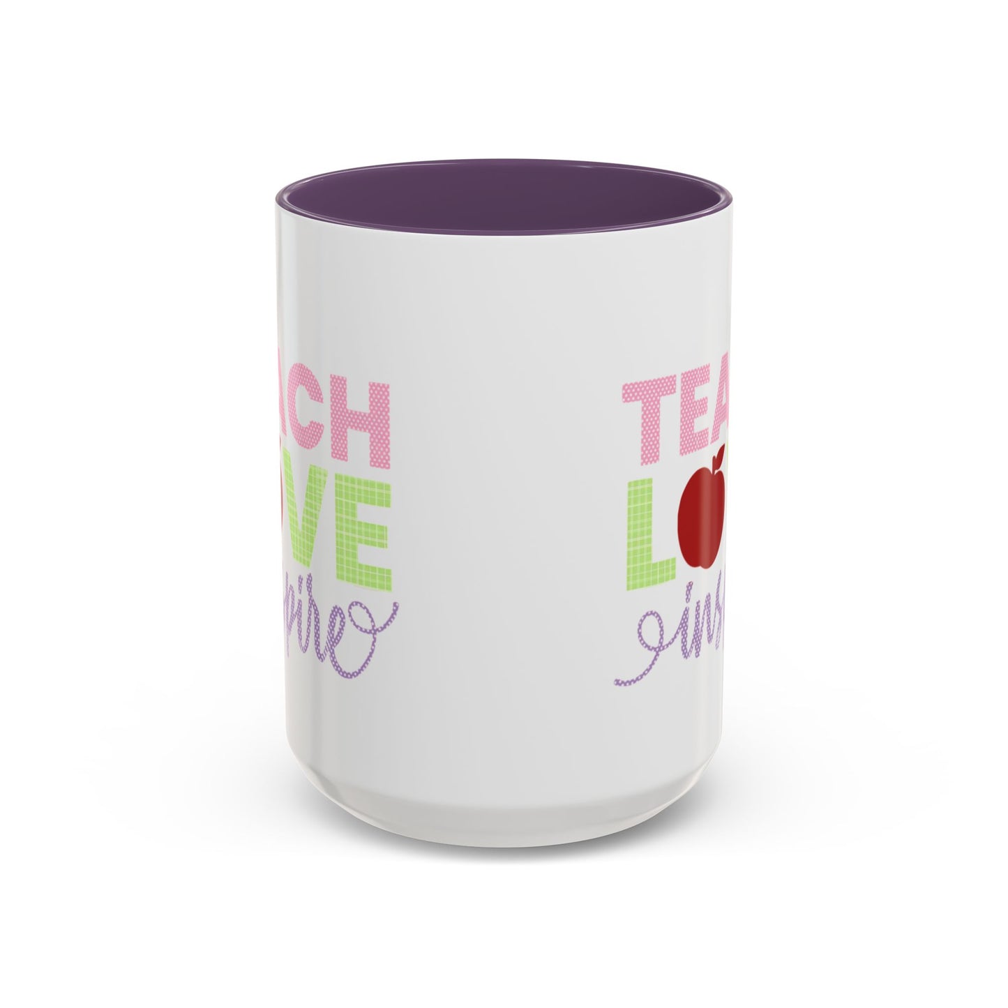 Teach Love Inspire Accent Coffee Mug