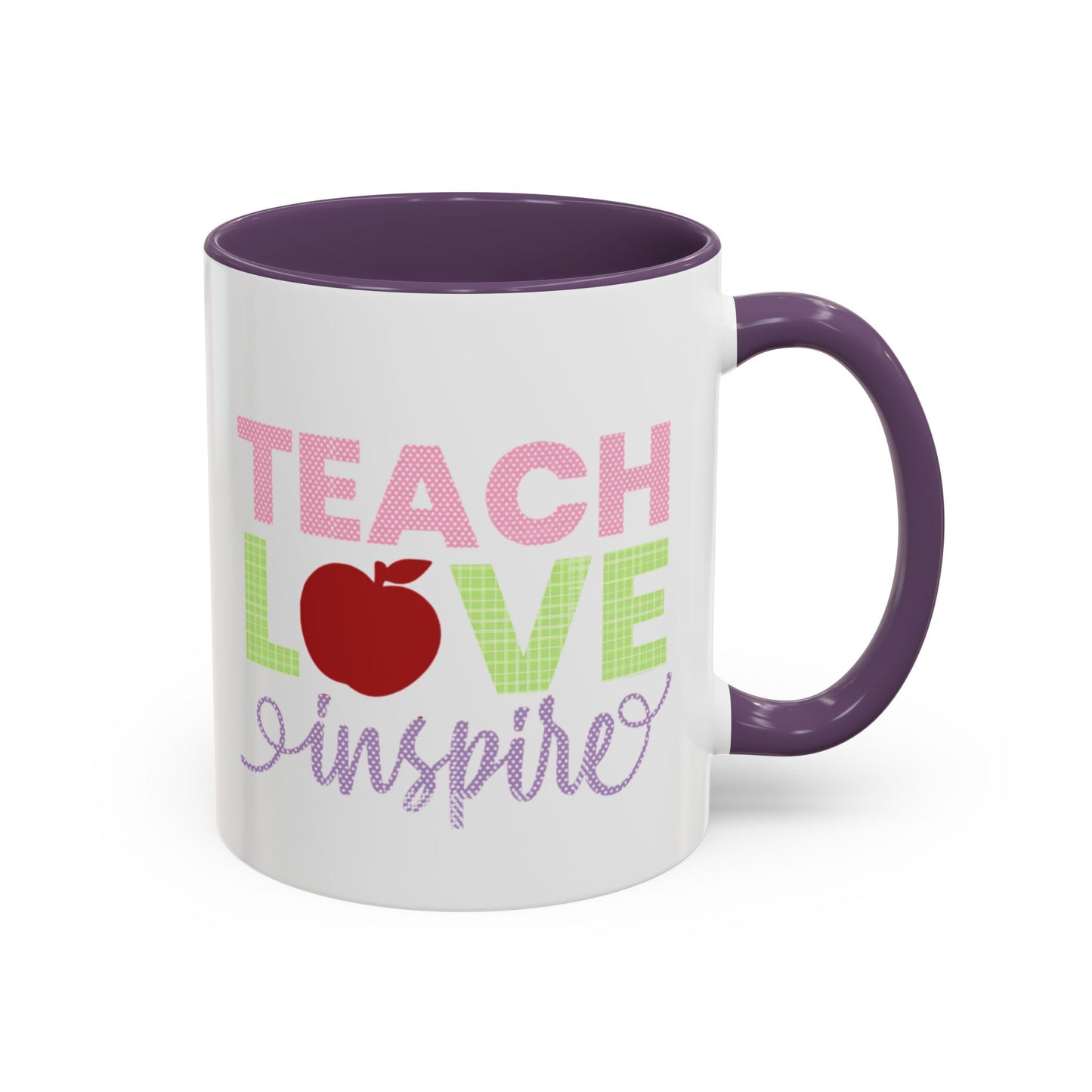 Teach Love Inspire Accent Coffee Mug