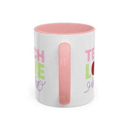 Teach Love Inspire Accent Coffee Mug