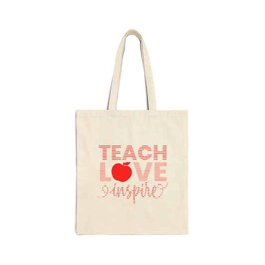 Teach Love Inspire Teacher Tote Bag