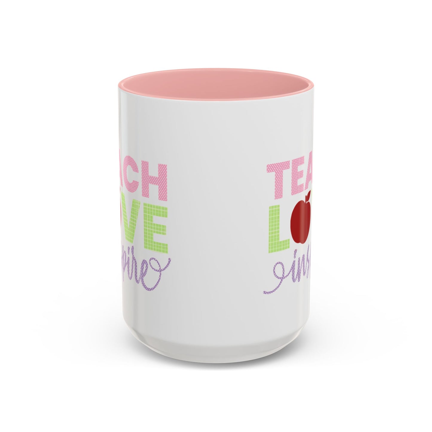 Teach Love Inspire Accent Coffee Mug