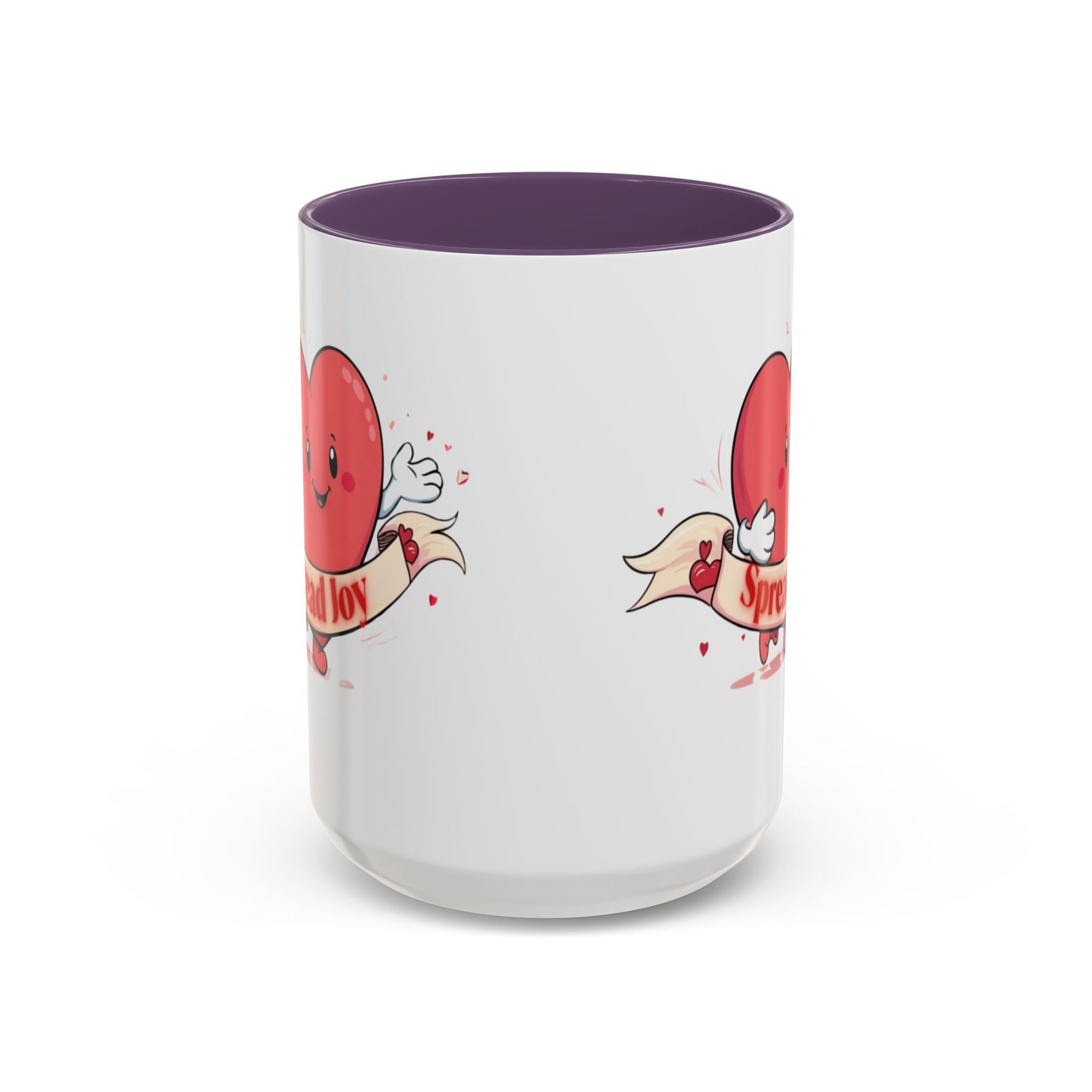 Spread Joy Valentine’s Accent Coffee Mug (11oz, 15oz)