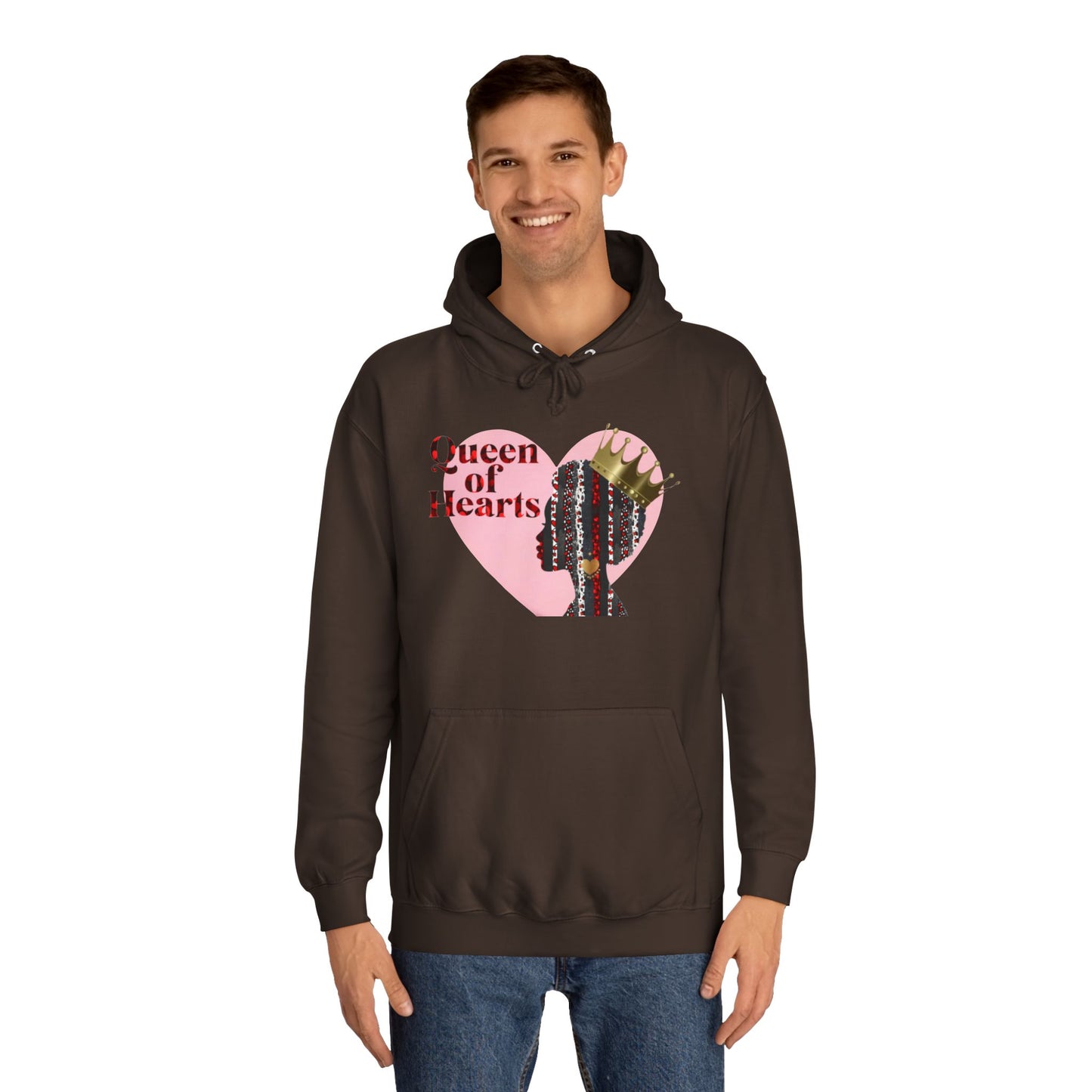 Queen of Hearts Unisex College Hoodie
