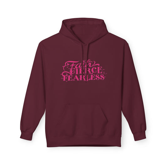 MVC Goes Pink: Faith, Fierce, Fearless Fleece Hoodie
