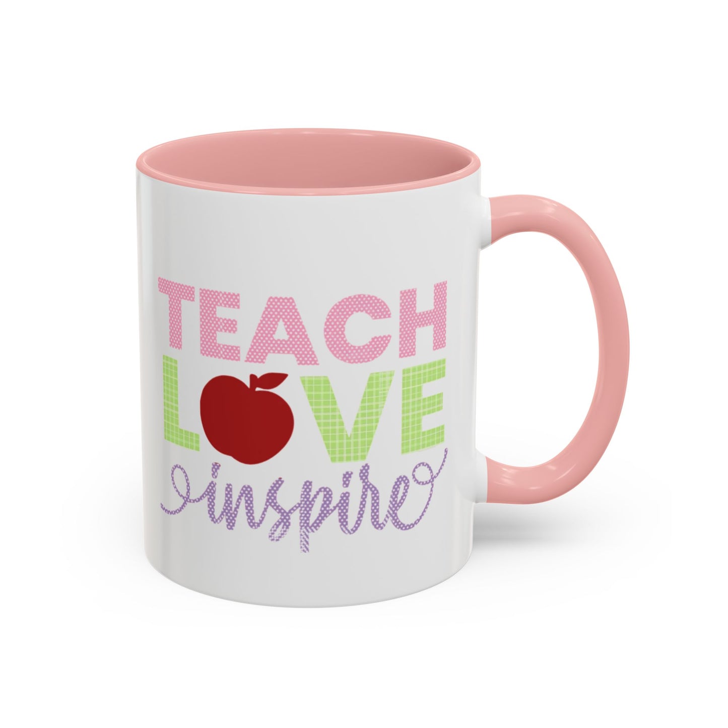 Teach Love Inspire Accent Coffee Mug