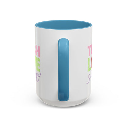 Teach Love Inspire Accent Coffee Mug