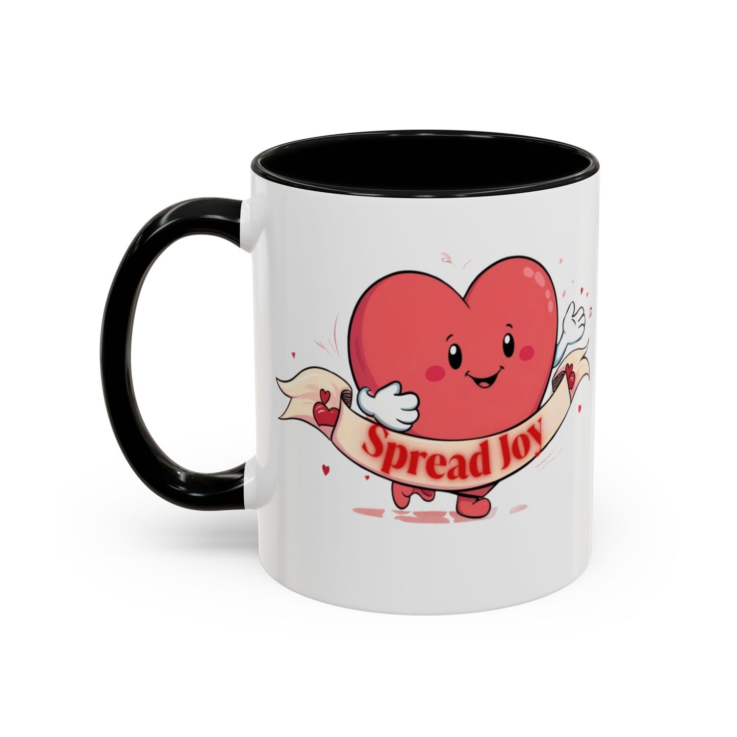 Spread Joy Valentine’s Accent Coffee Mug (11oz, 15oz)