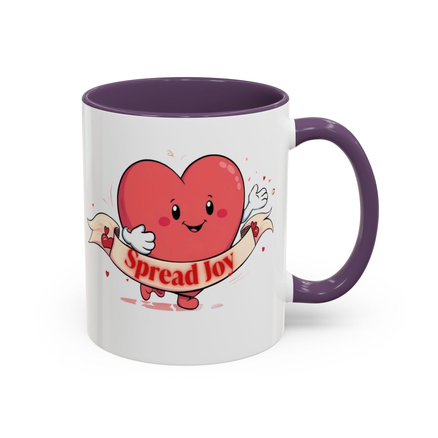 Spread Joy Valentine’s Accent Coffee Mug (11oz, 15oz)