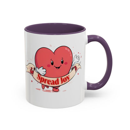 Spread Joy Valentine’s Accent Coffee Mug (11oz, 15oz)