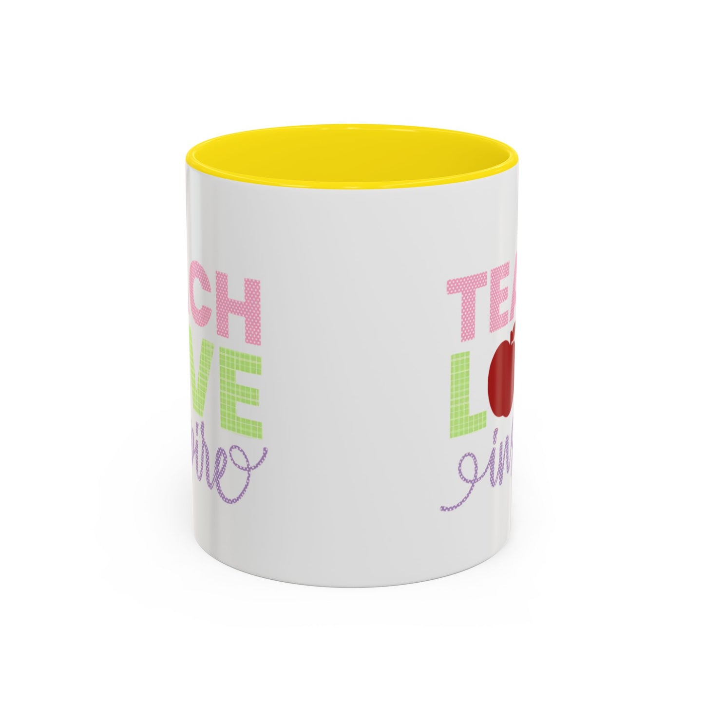 Teach Love Inspire Accent Coffee Mug