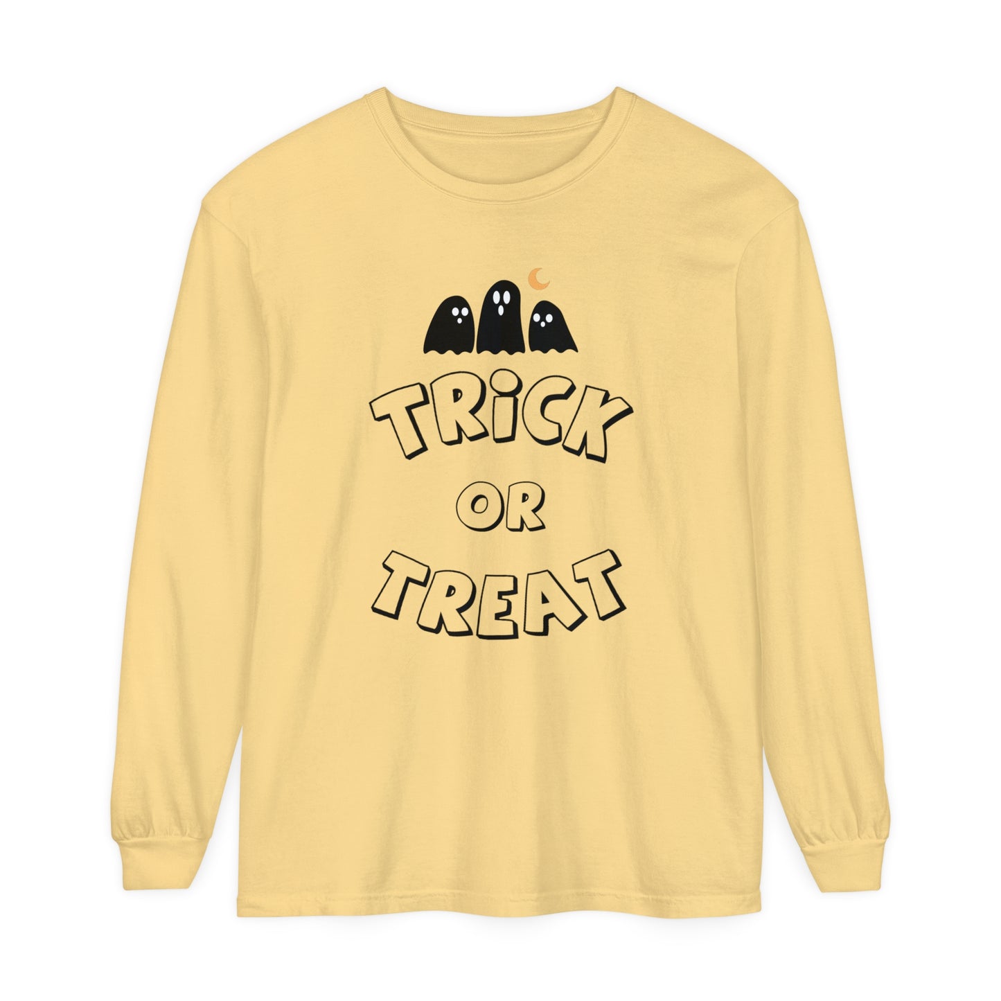 Adult Trick or Treat Long Sleeve Shirt Long Sleeve T-Shirt