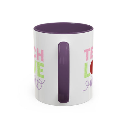 Teach Love Inspire Accent Coffee Mug