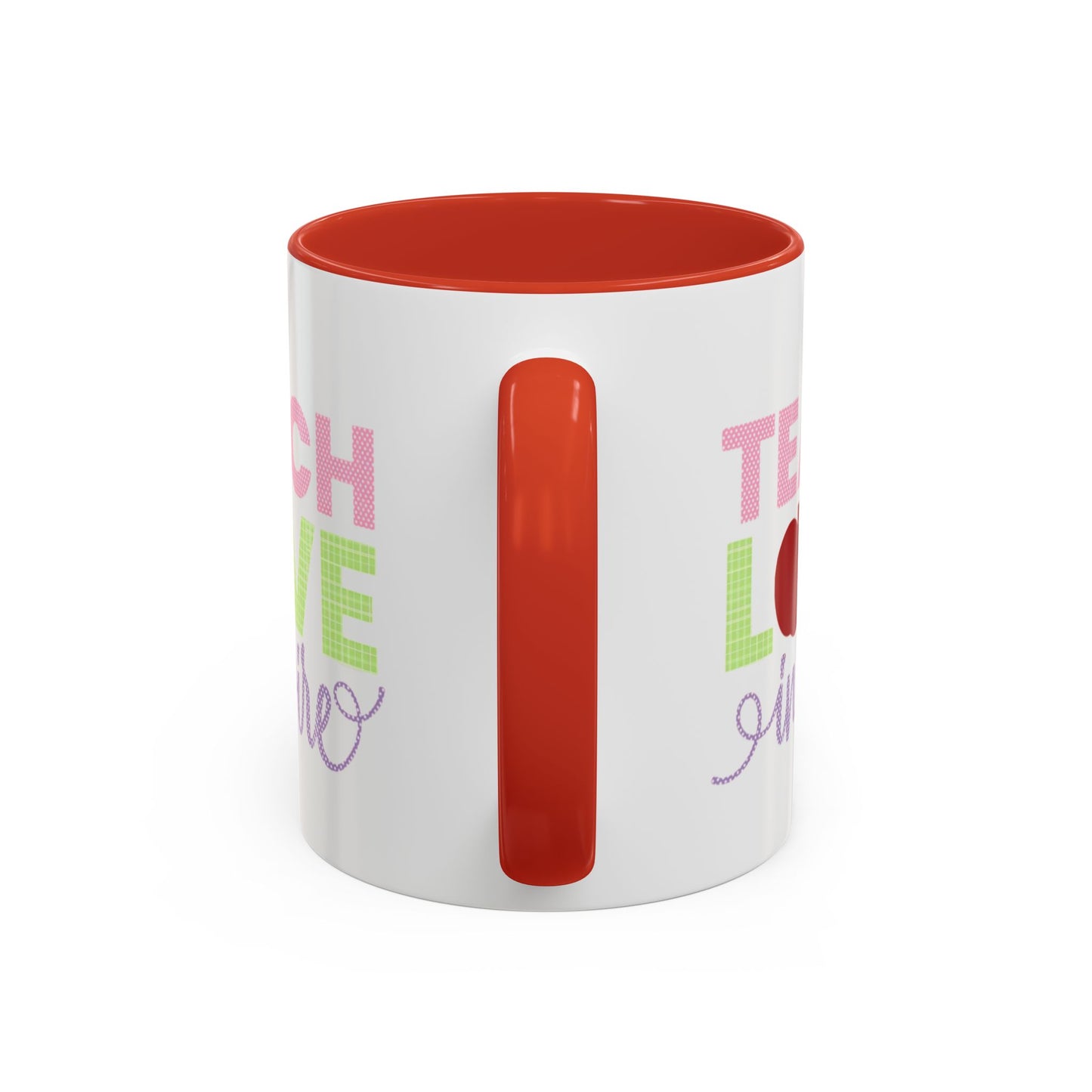 Teach Love Inspire Accent Coffee Mug