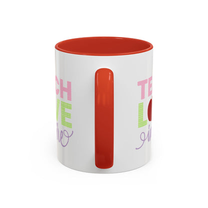 Teach Love Inspire Accent Coffee Mug