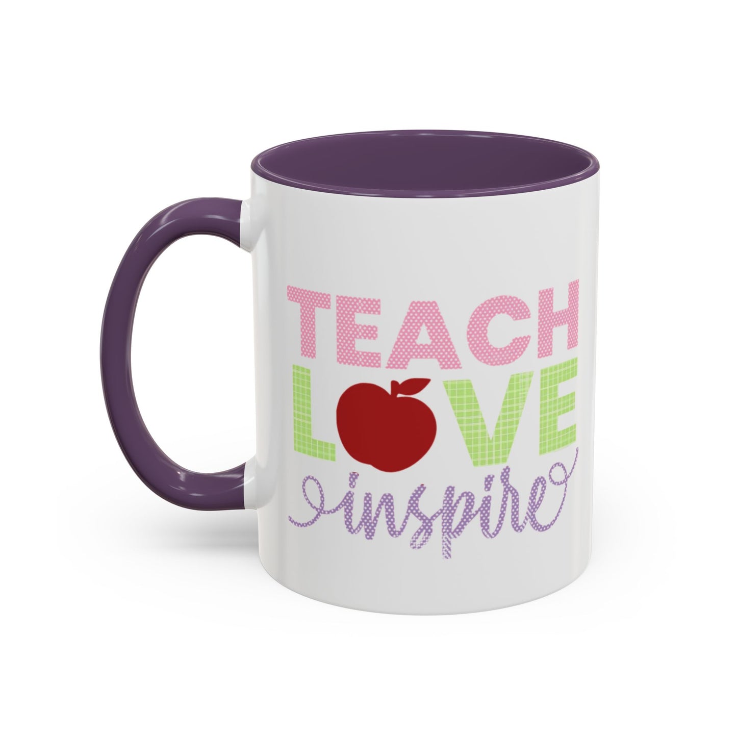 Teach Love Inspire Accent Coffee Mug