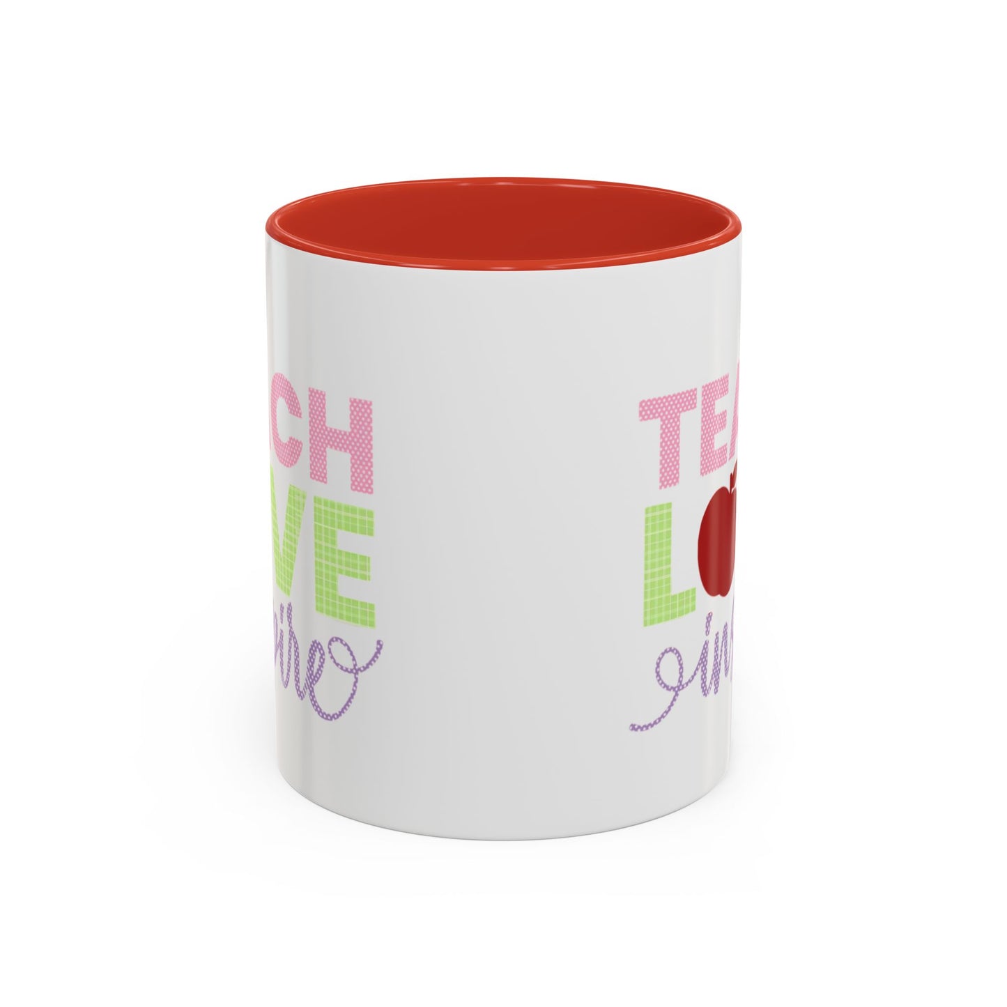 Teach Love Inspire Accent Coffee Mug