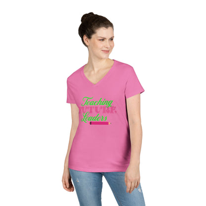 Teaching Future Leaders Ladies' V-Neck T-Shirt