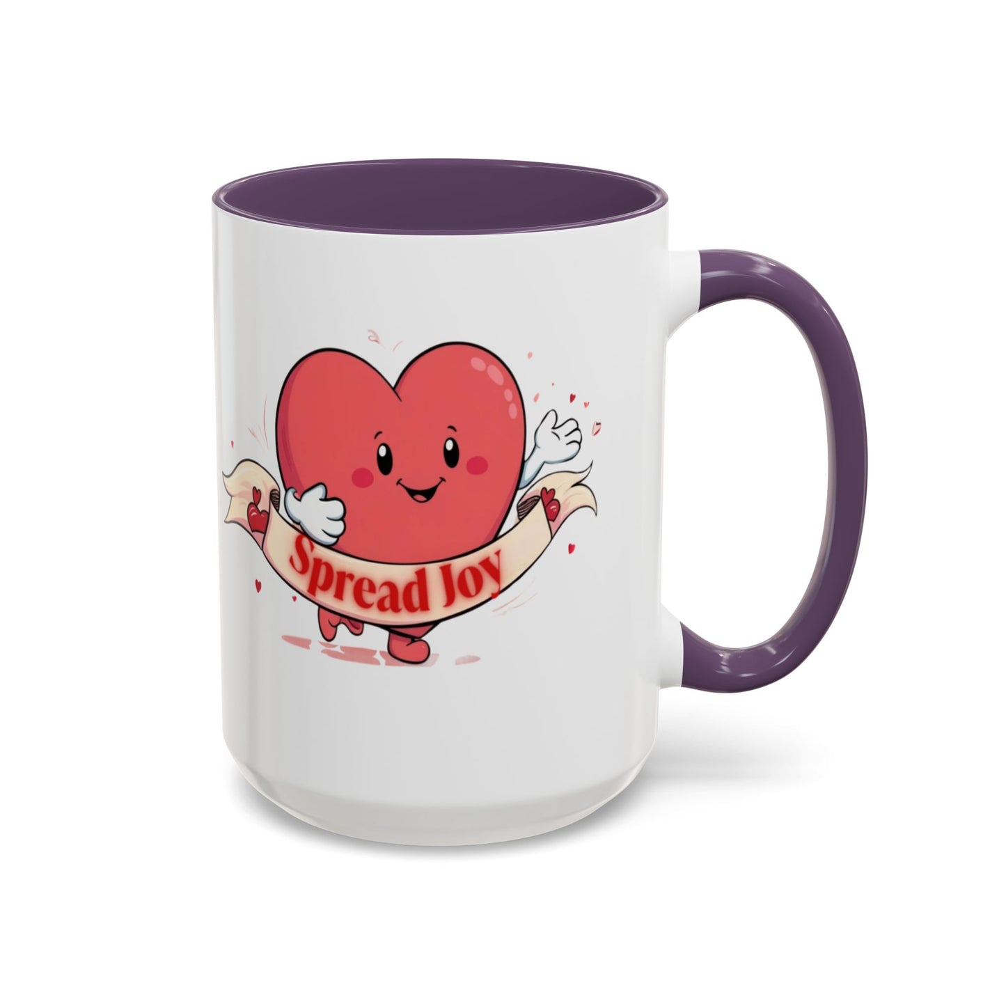 Spread Joy Valentine’s Accent Coffee Mug (11oz, 15oz)
