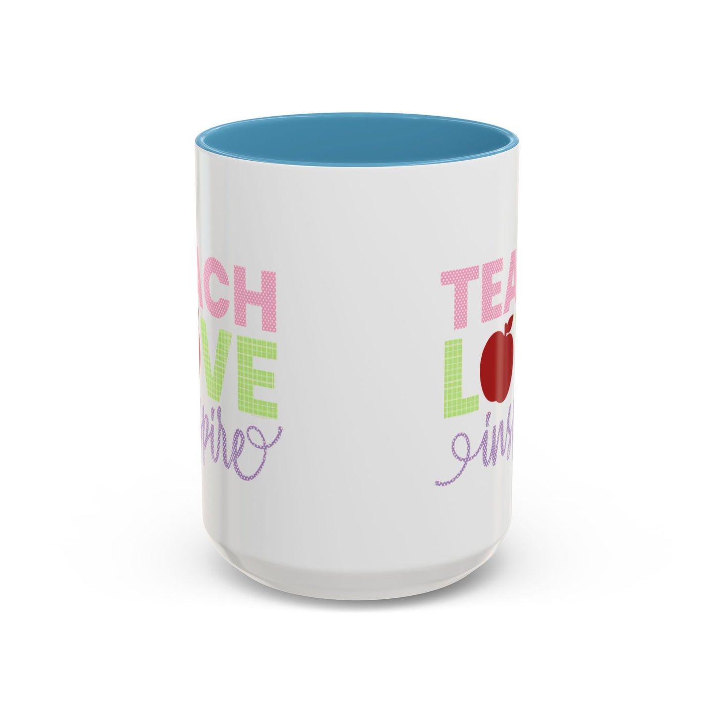 Teach Love Inspire Accent Coffee Mug