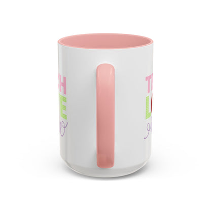 Teach Love Inspire Accent Coffee Mug