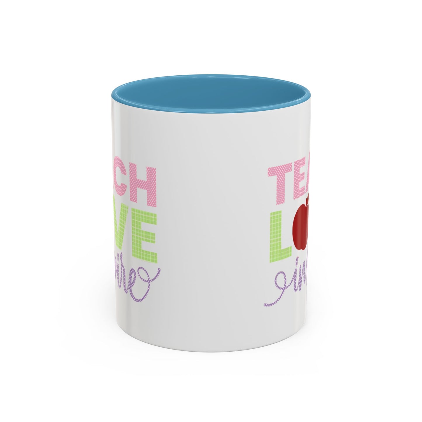 Teach Love Inspire Accent Coffee Mug