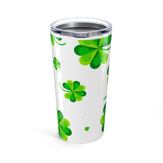 20oz Tumbler Falling Shamrocks