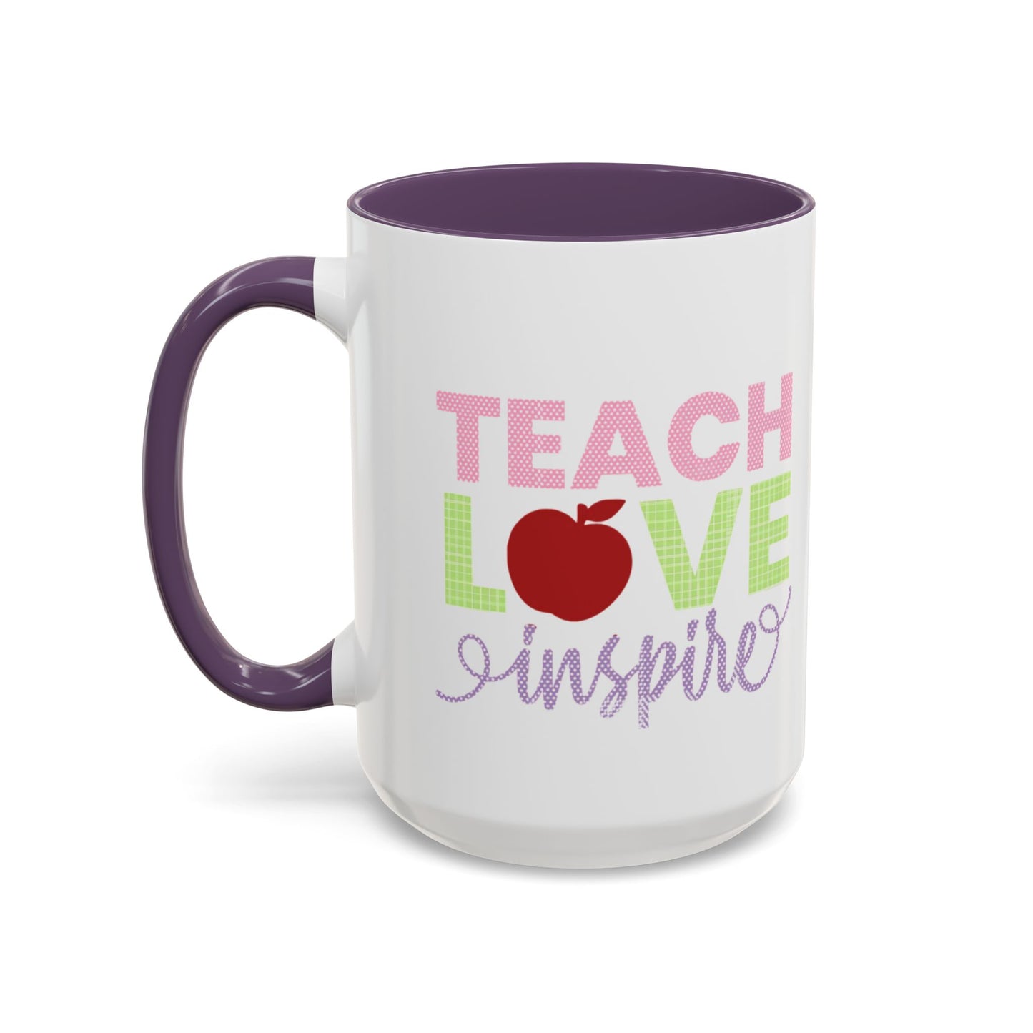 Teach Love Inspire Accent Coffee Mug
