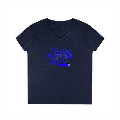 Teaching Future Leaders Ladies' V-Neck T-Shirt