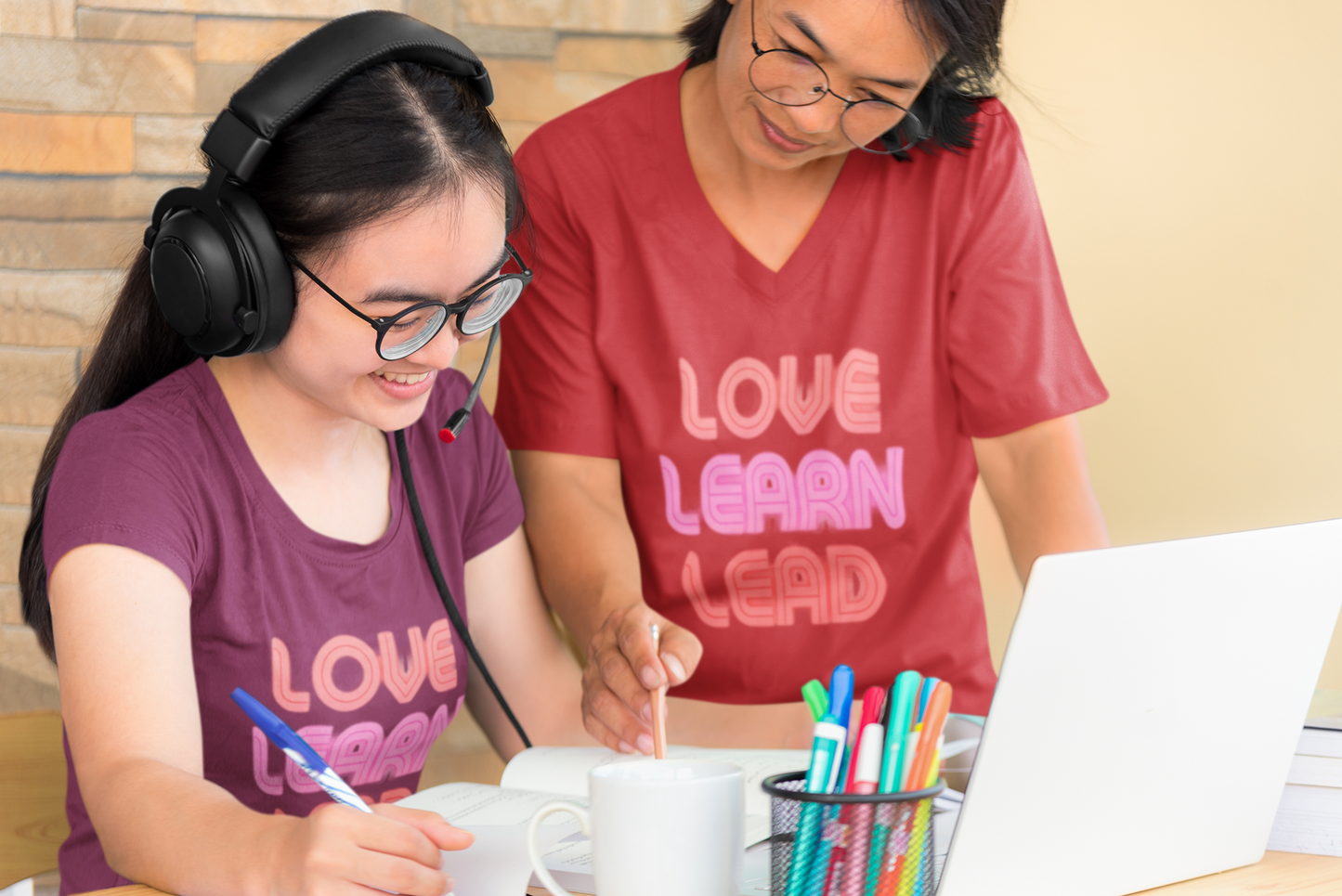 Love Learn Lead Valentine's Unisex Tee