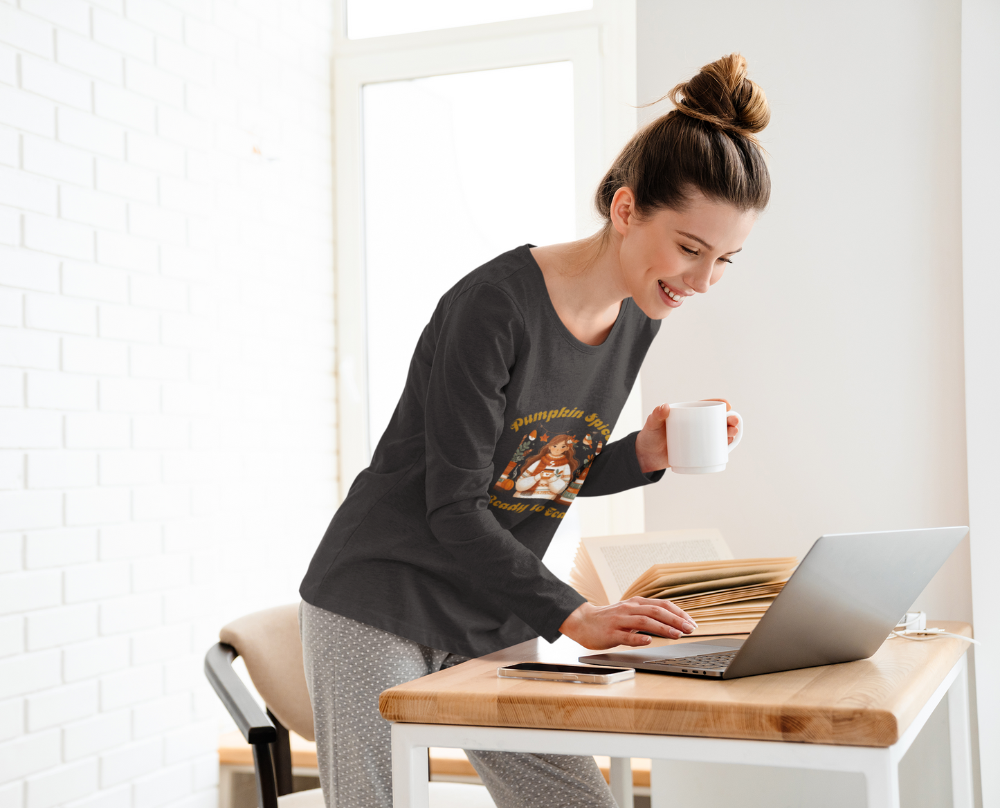 Pumpkin Spiced 3 Long Sleeve Tee
